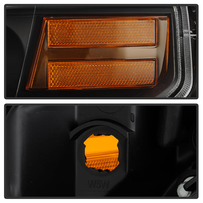 SPYDER 14-17 Toyota Tundra(SR/SR5) Light Bar Projector Headlights - LED - Black PRO-YD-TTU14AP-BK 5088055