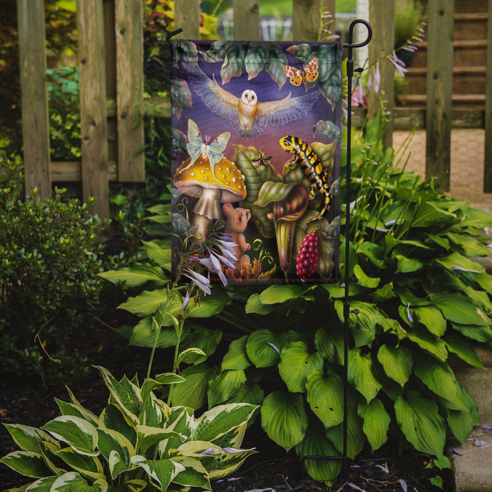Night Owl, Iguana, Butterfles Garden Flag Mailbox Decorative Yard Banner Outside Patio Artwork for Flower Beds, Garden Size, Multicolor