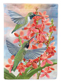 Black Chinned Hummingbirds Orchids Garden Flag Mailbox Decorative Yard Banner Outside Patio Artwork for Flower Beds, Garden Size, Multicolor