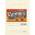 Vintage Lined Notebook Greetings from Plano, Texas - Paperback