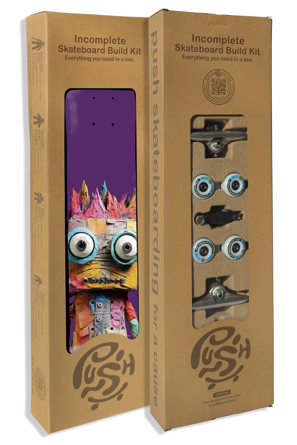 PUSH "Big Ragdoll" 7.5" IN-COMPLETE SKATEBOARD
