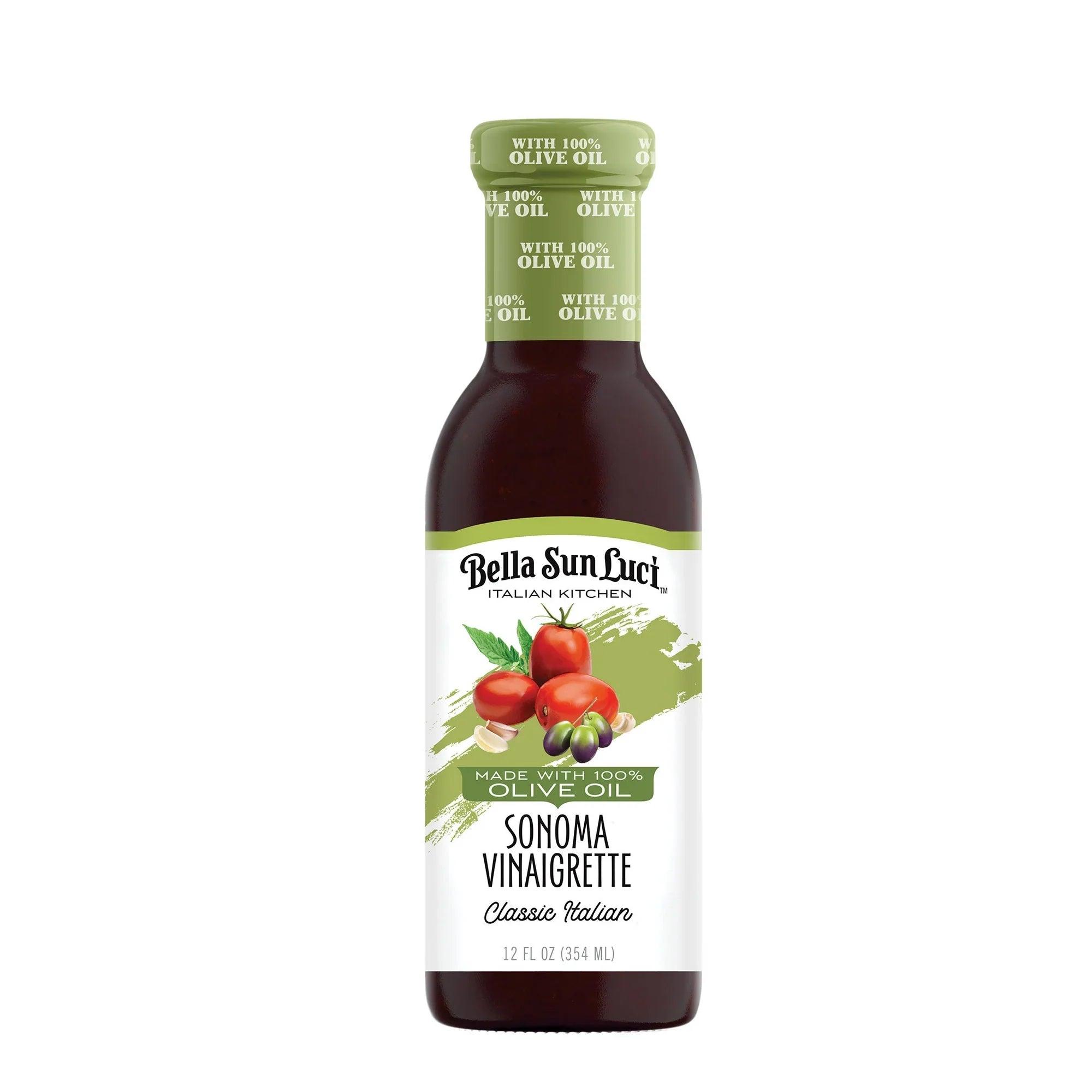 Bella Sun Luci - Sonoma Vinaigrette, 12 fl oz (Pack of 6) - Gluten-Free Salad Dressing