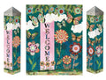 Patchwork Flutters Butterfly Art Pole 20 Inches