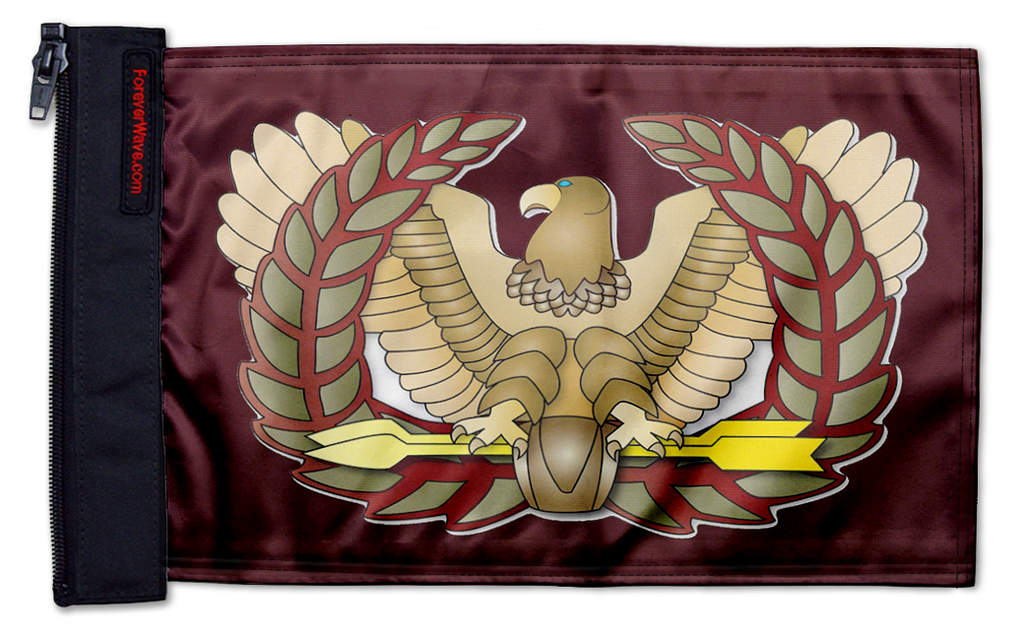 Eagle Rising 12"x18" Forever Wave Flag for Jeep Wrangler LJ 2003-2006