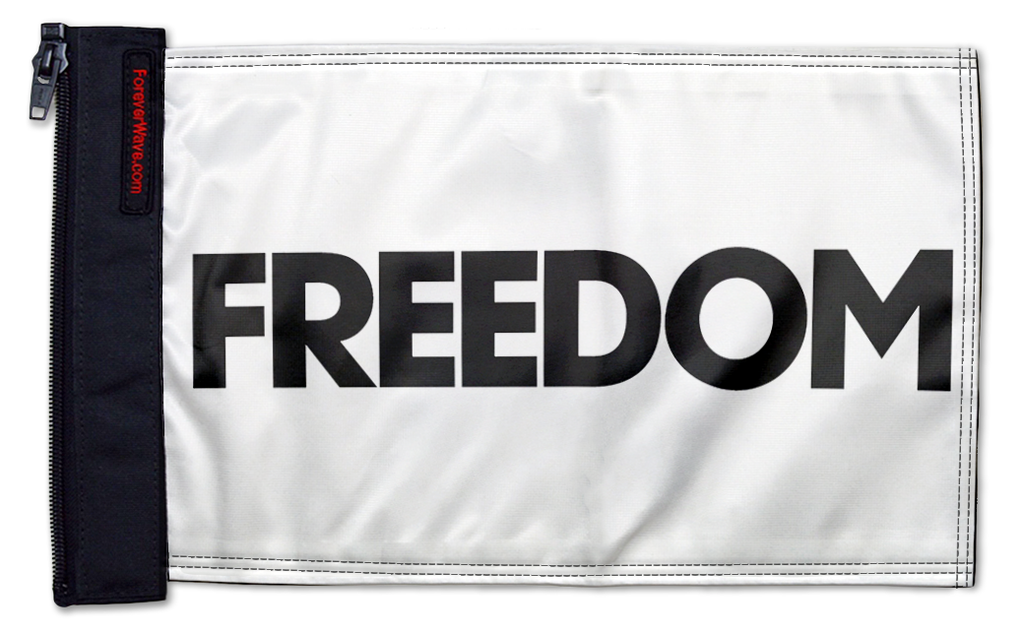 Freedom 12"x18" Forever Wave Flag for Jeep Wrangler JK 2-Door 2007-2018