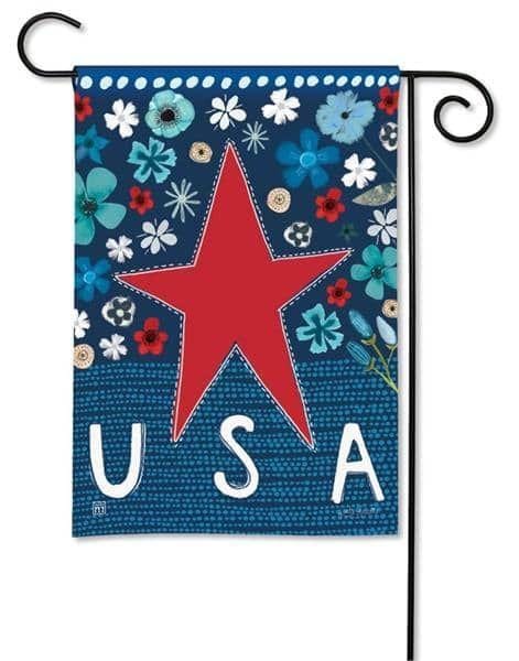 Patriotic Star Garden Flag USA