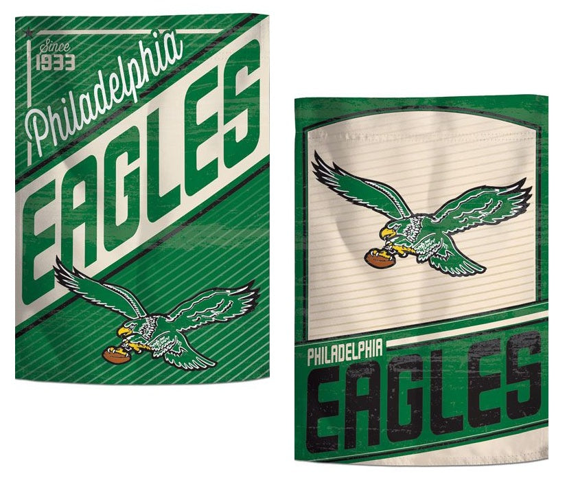 Philadelphia Eagles Garden Flag 2 Sided Retro Classic Logo