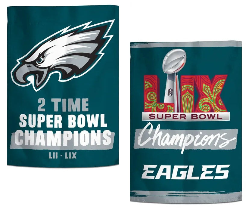 Philadelphia Eagles Super Bowl Champions 2 Sided Garden Flag