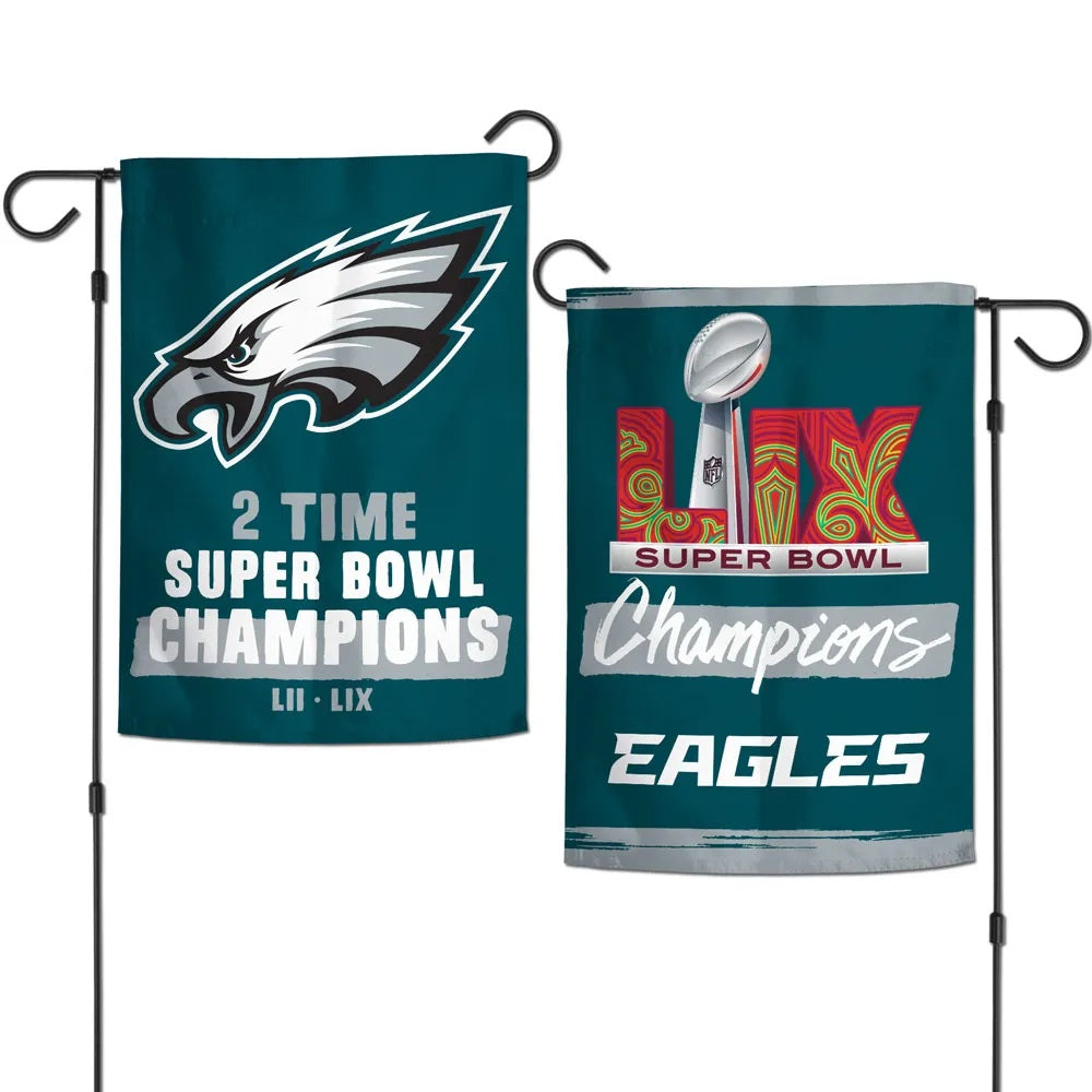 Philadelphia Eagles Super Bowl Champions 2 Sided Garden Flag