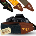 Personalized Embroidered Blue Denim Camera Strap - Camera Strap for SLR/ DSLR