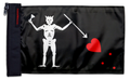 Blackbeard 12"x18" Forever Wave Flag for Jeep Wrangler JK 2-Door 2007-2018