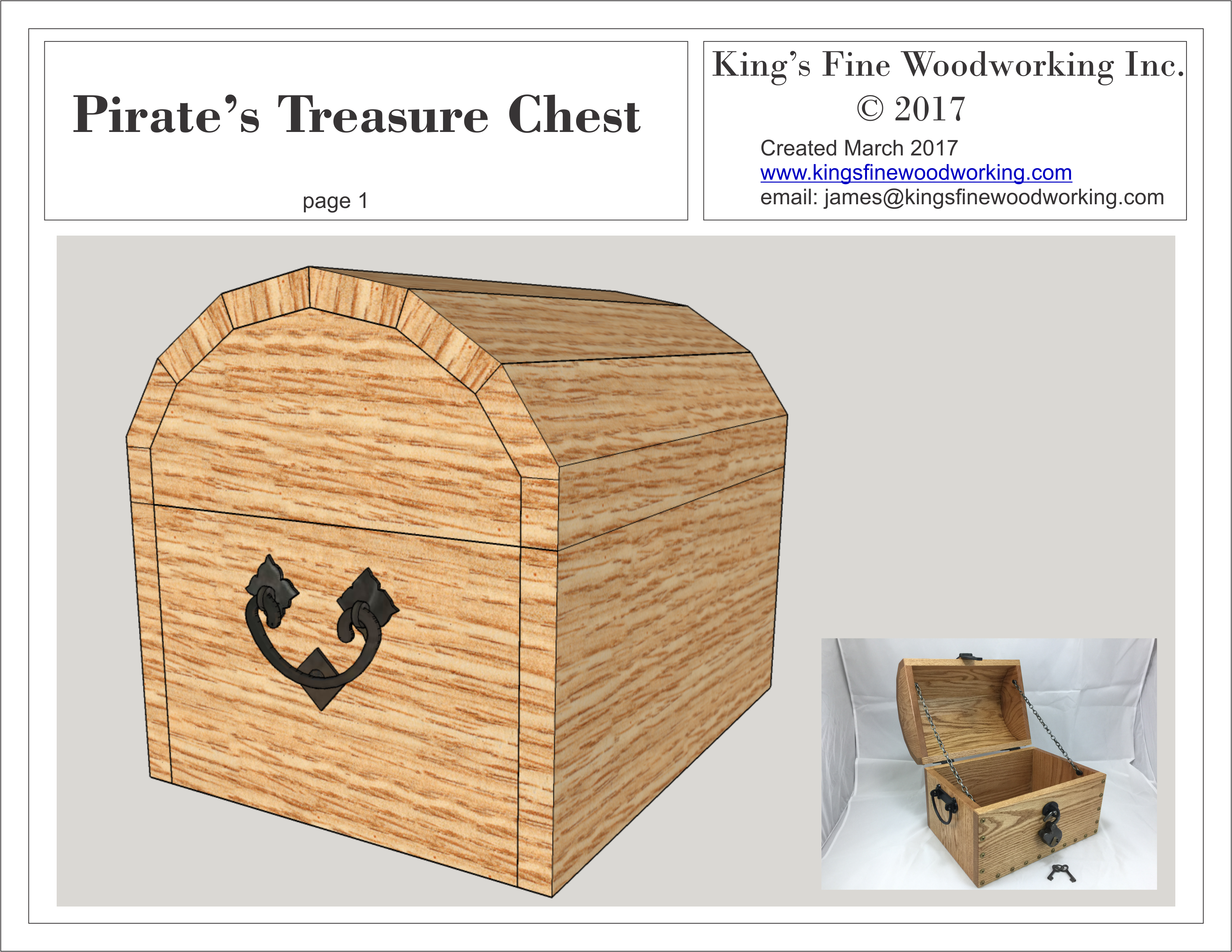 Plans for the Pirates Treasure Chest