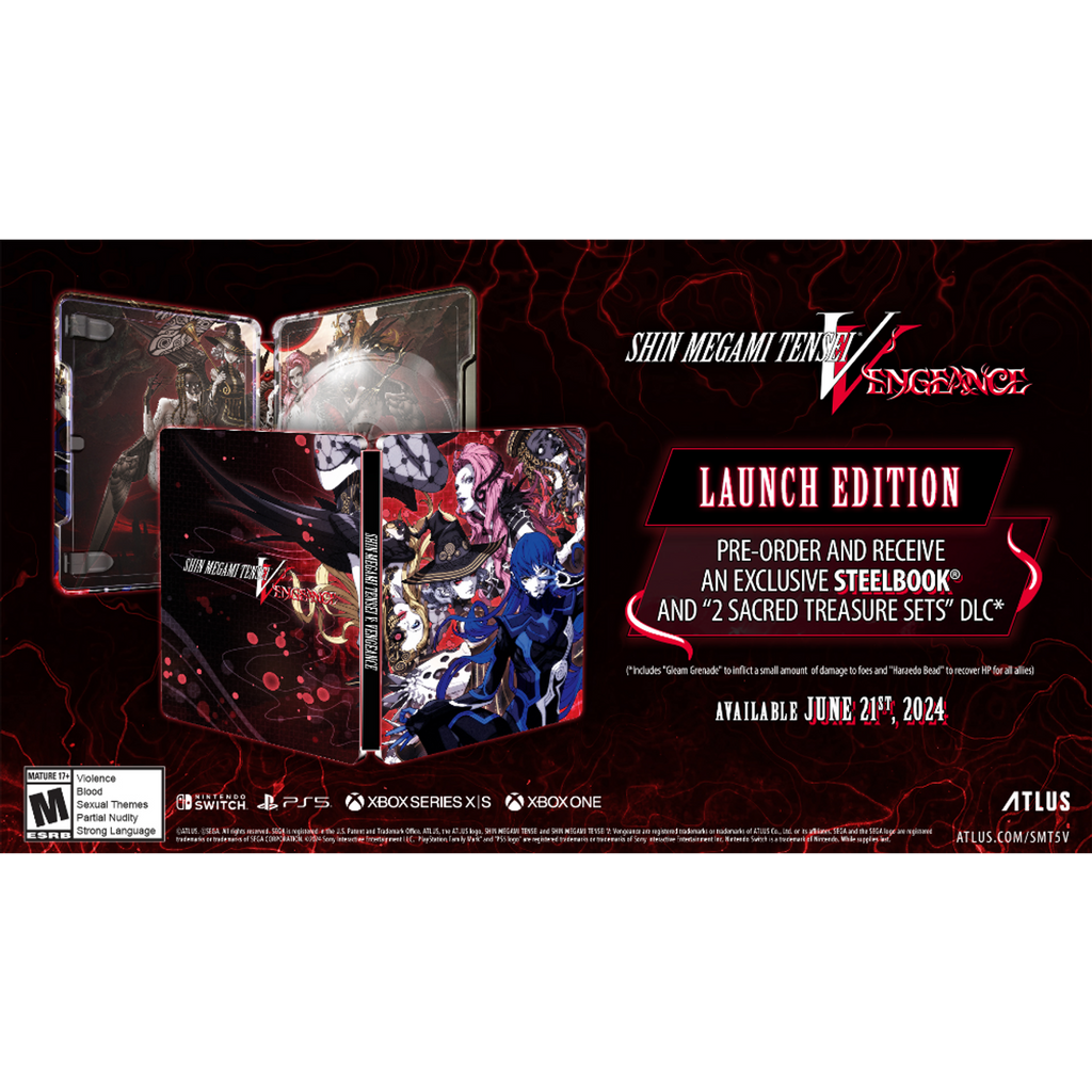 SEGA - Shin Megami Tensei V: Vengeance: Steelbook Launch Edition - Switch