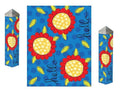 Pop of Flowers Art Pole 20 Inches Tall Hello