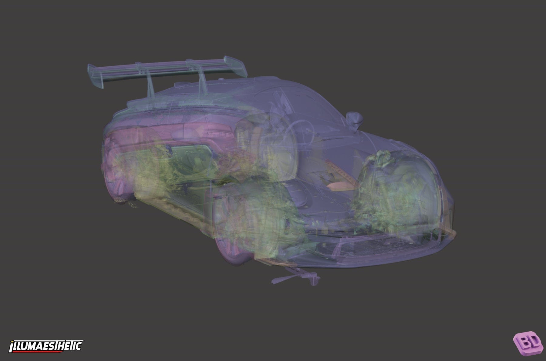 Porsche 911 GT3 RS (992) 3D Scan (2022+)