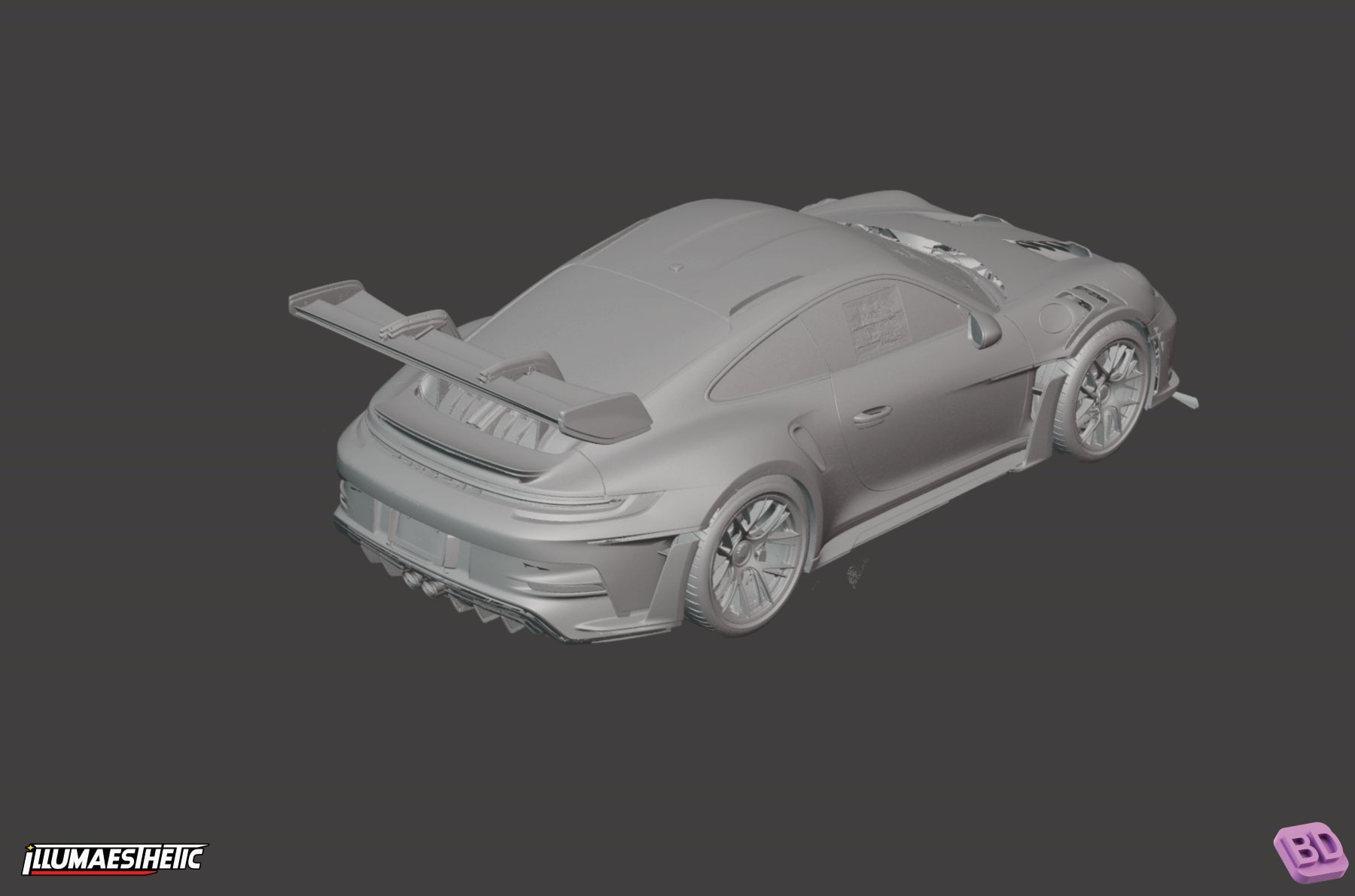 Porsche 911 GT3 RS (992) 3D Scan (2022+)