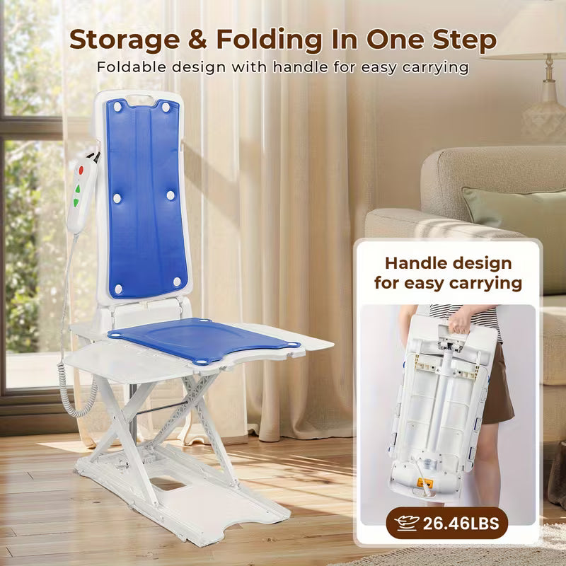 Electric Chair Lift, Stand Up Independently from Floor, Support Up to 300 LBS, Chair Lift for Elderly
