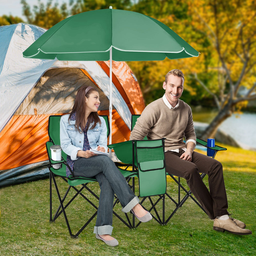 Portable Folding Picnic Double Chair