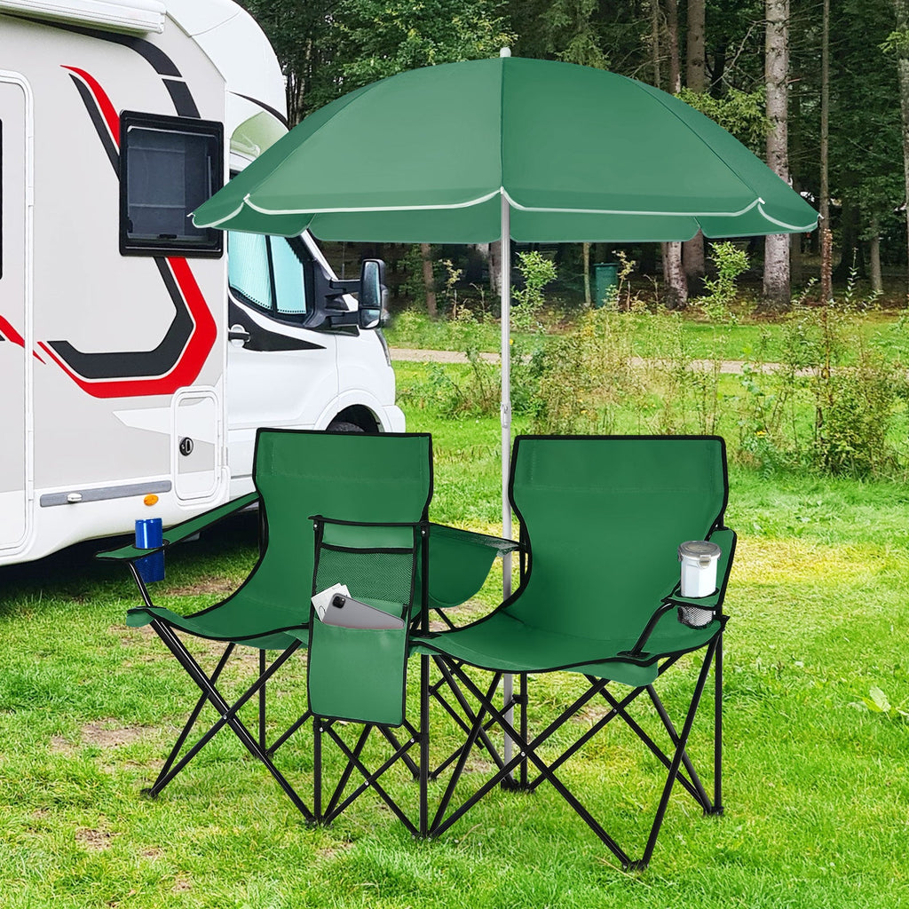 Portable Folding Picnic Double Chair