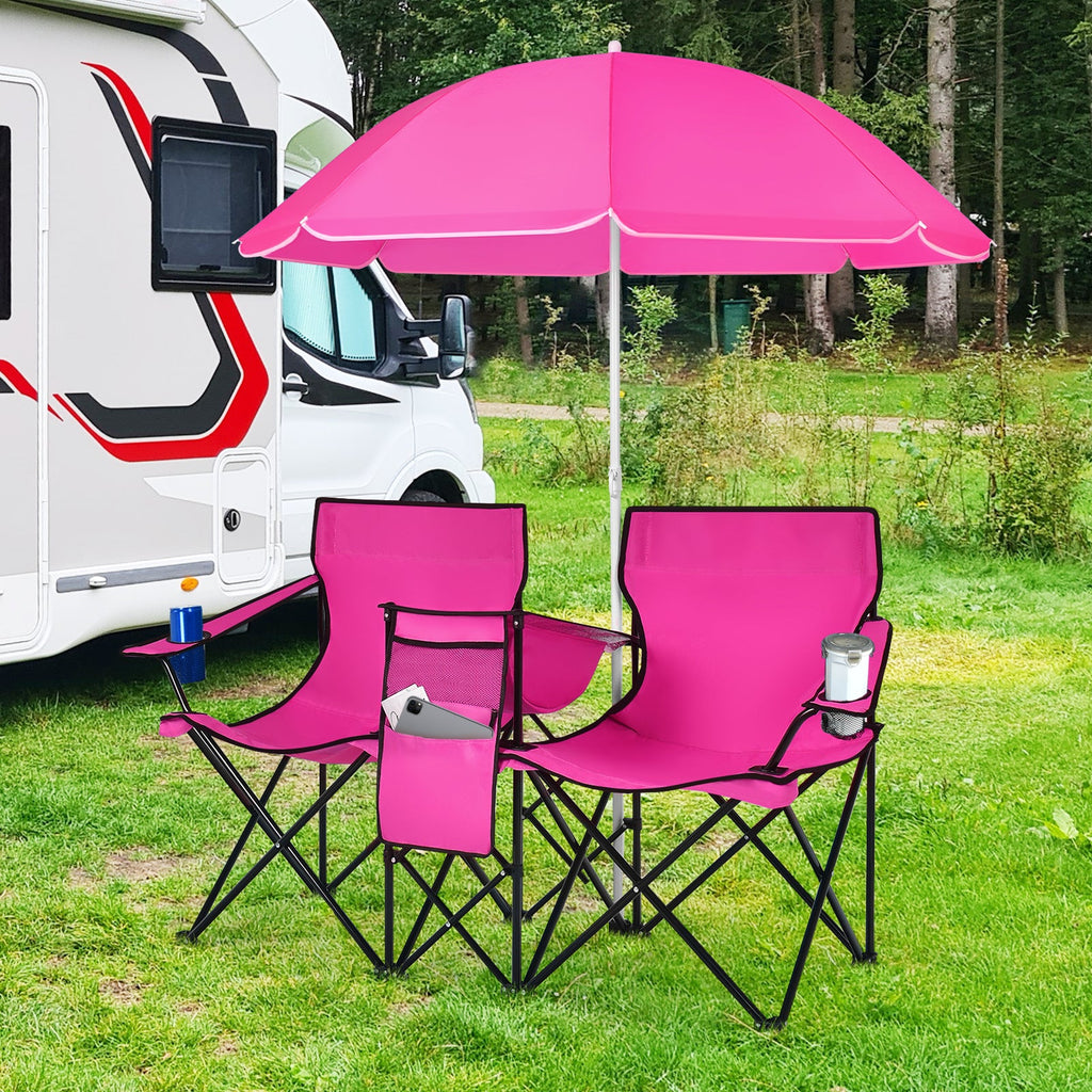 Portable Folding Picnic Double Chair
