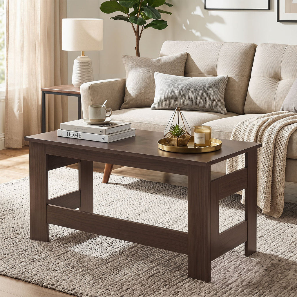 Folding Coffee Table with Collapsible Legs - 31.5" x 16"