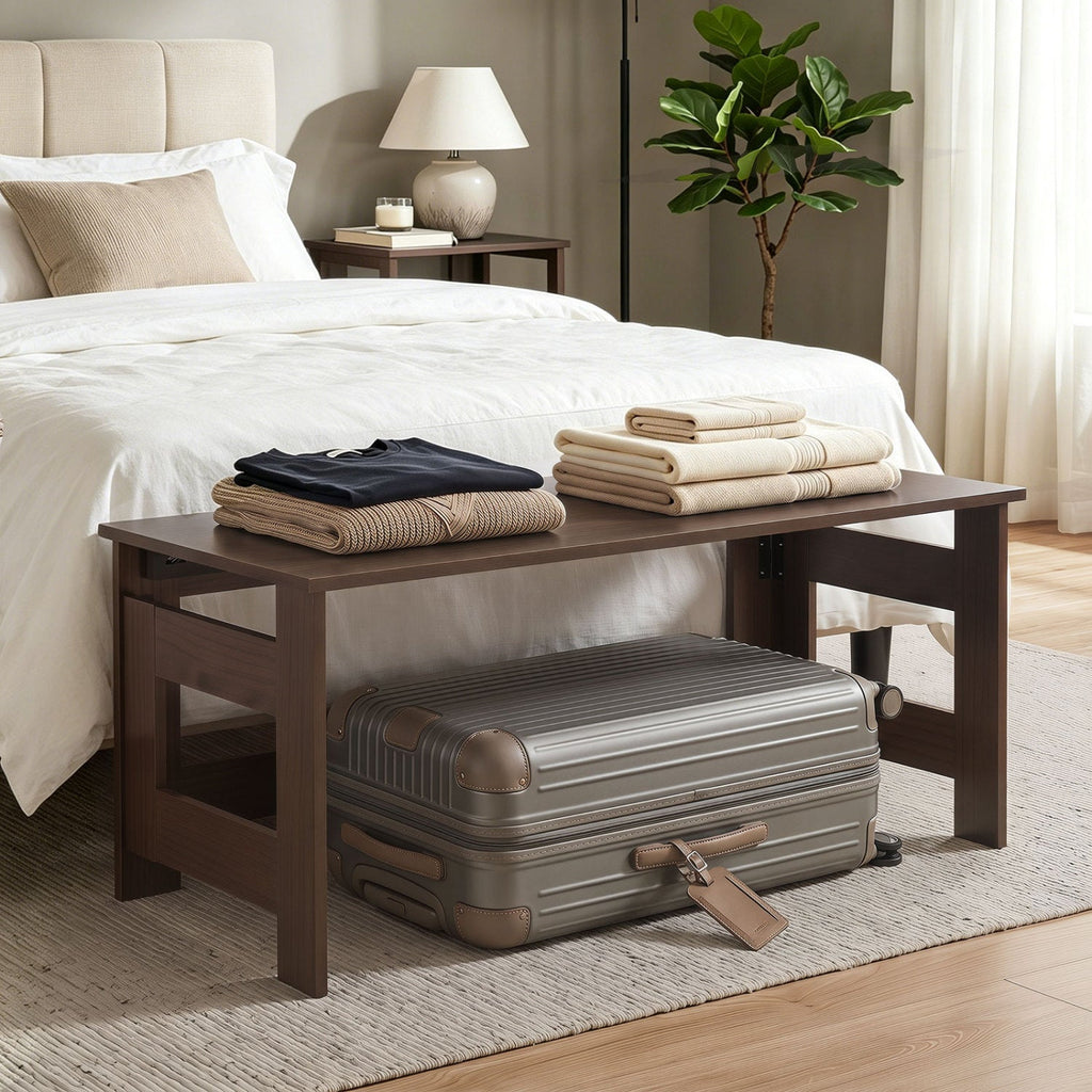 Folding Coffee Table with Collapsible Legs - 31.5" x 16"