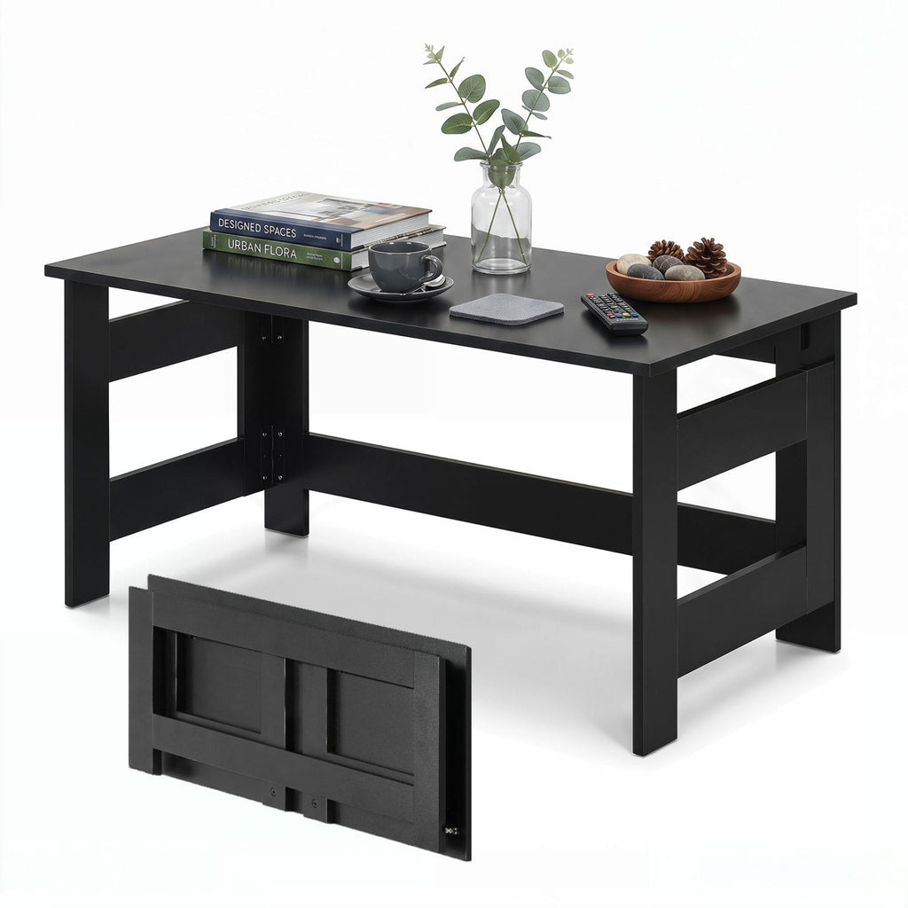 Folding Coffee Table with Collapsible Legs - 31.5" x 16"