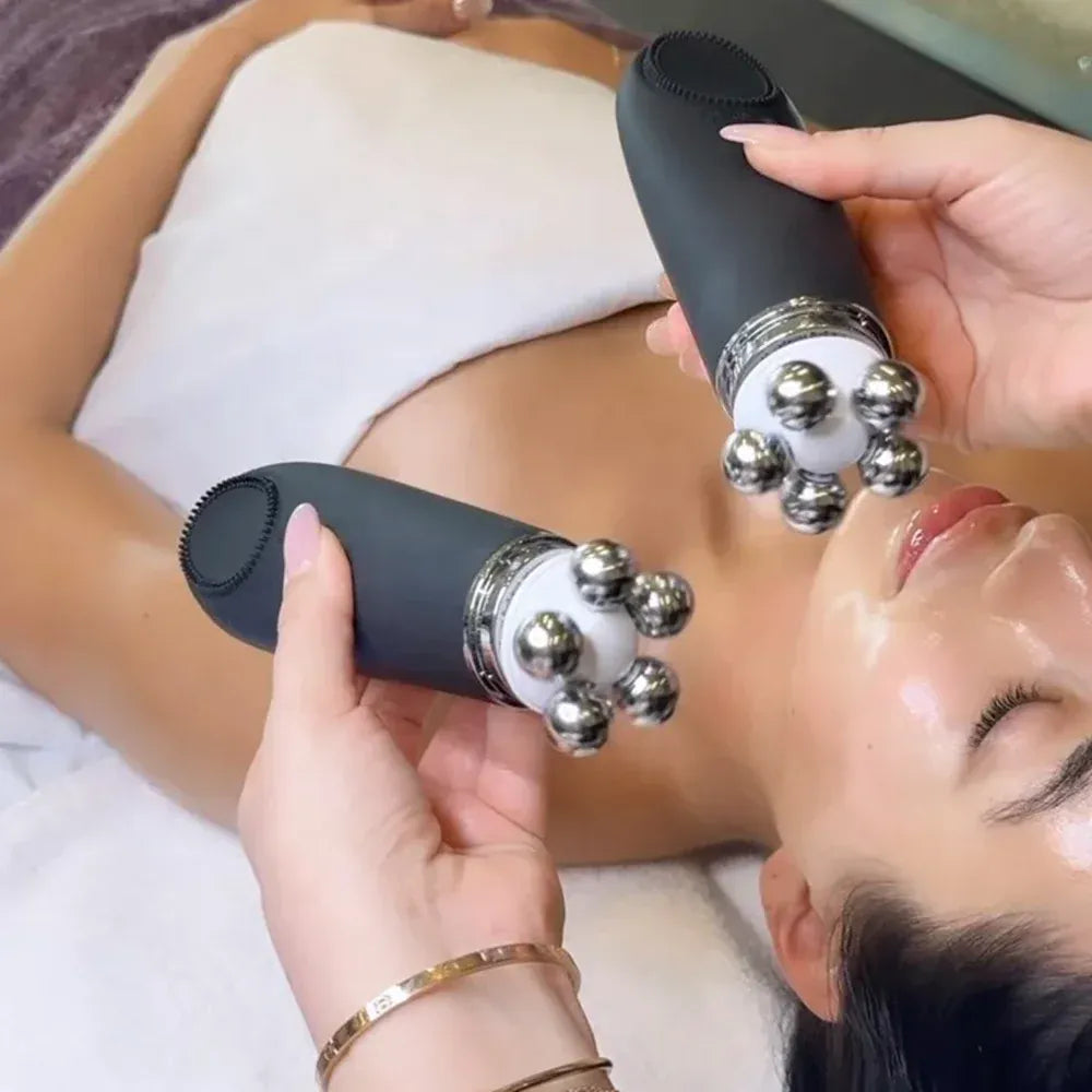 Premium Stainless Steel Face & Neck Roller Massager