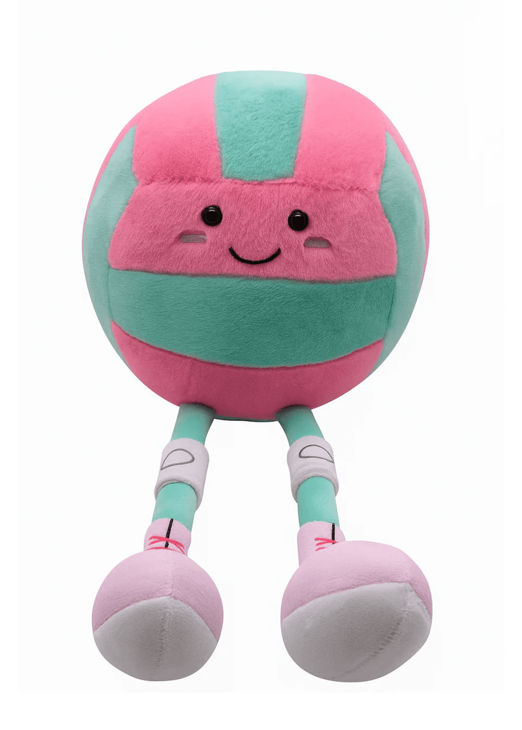 Pink & Teal Volleyball Plush "Acey"