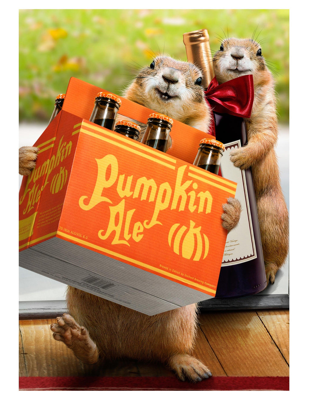 Pumpkin Ale 2 Sided Garden Flag