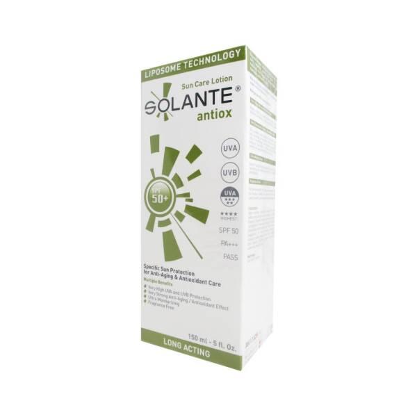 Solante Antiox Sun Care Lotion SPF 50+ | Antioxidant & Anti-Aging Sunscreen, UVA/UVB Broad Spectrum Protection, Vitamin C & E, Lightweight Formula