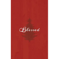 Blessed: A Red Hardcover Decorative Book for Decoration with Spine Text to Stack on Bookshelves, Decorate Coffee Tables, Christmas Decor, Holiday Deco - Hardcover