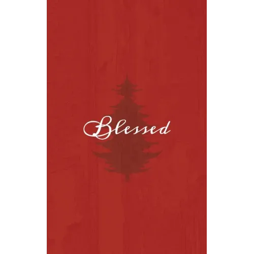 Blessed: A Red Hardcover Decorative Book for Decoration with Spine Text to Stack on Bookshelves, Decorate Coffee Tables, Christmas Decor, Holiday Deco - Hardcover