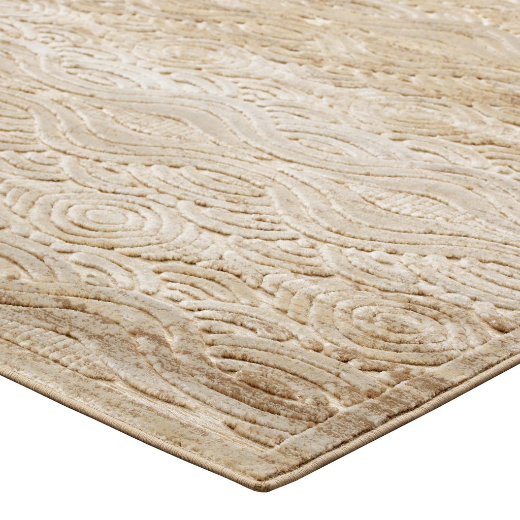 Kennocha Rustic Vintage Abstract Waves 8x10 Area Rug by Modway