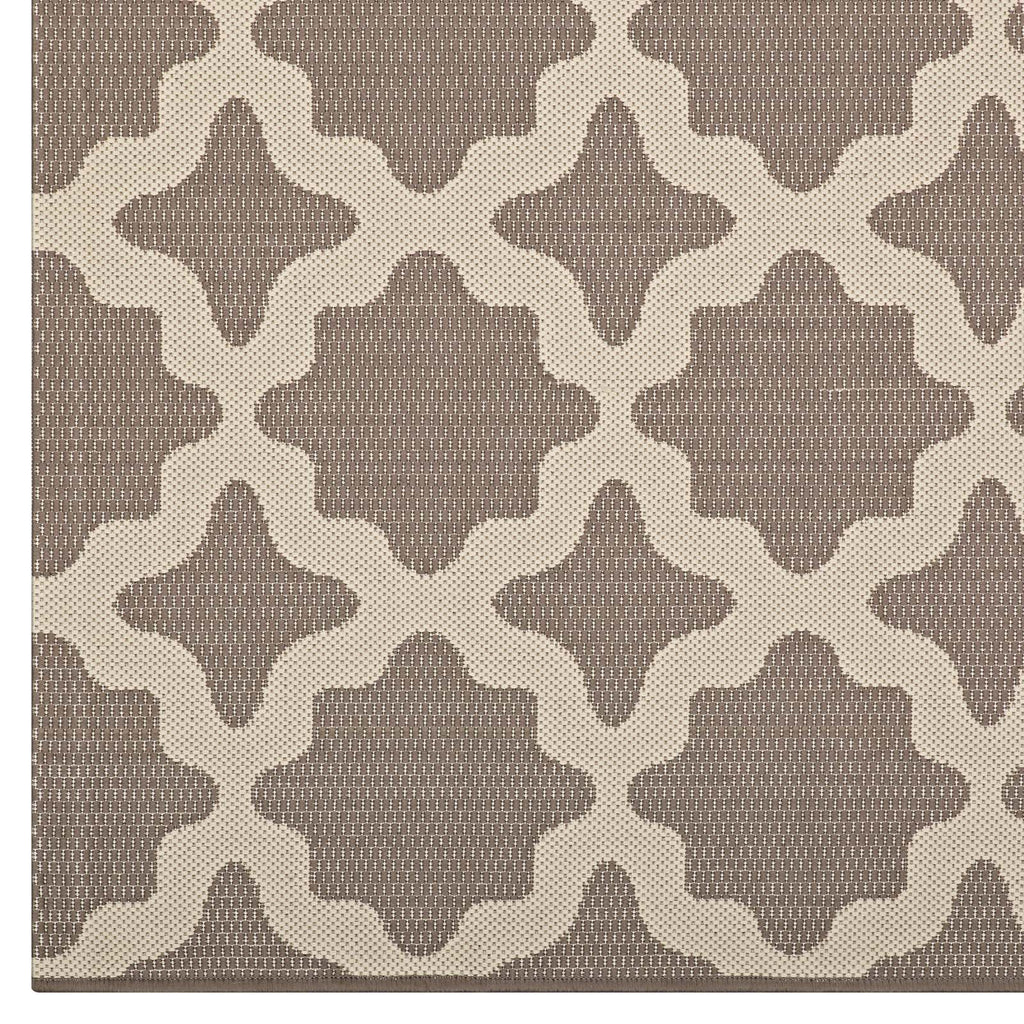 Cerelia Moroccan Trellis Indoor and Outdoor 9x12 Area Rug by Modway