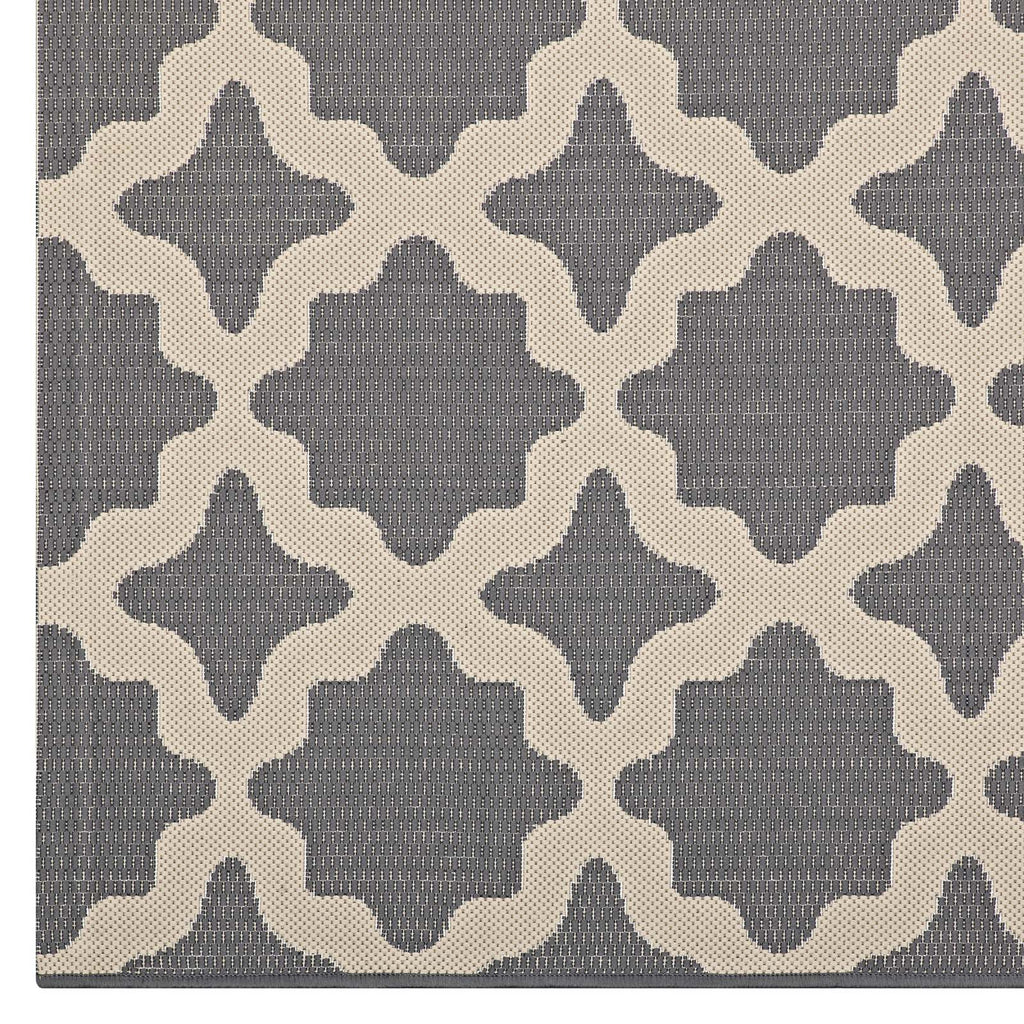 Cerelia Moroccan Trellis Indoor and Outdoor 4x6 Area Rug by Modway