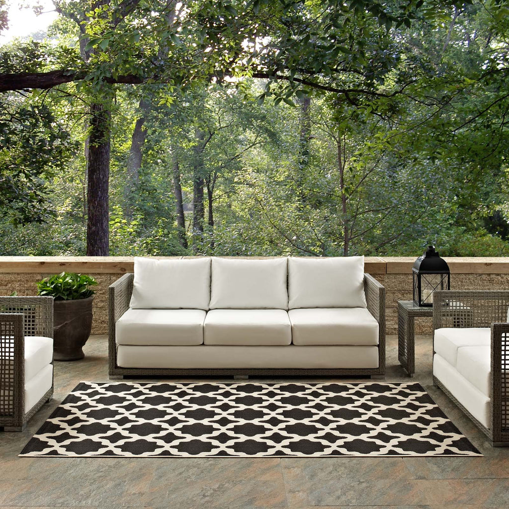 Cerelia Moroccan Trellis Indoor and Outdoor 9x12 Area Rug by Modway