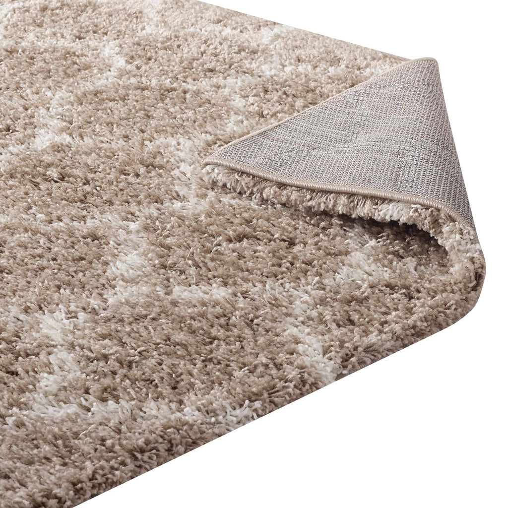 Solvea Moroccan Trellis 8x10 Shag Area Rug by Modway