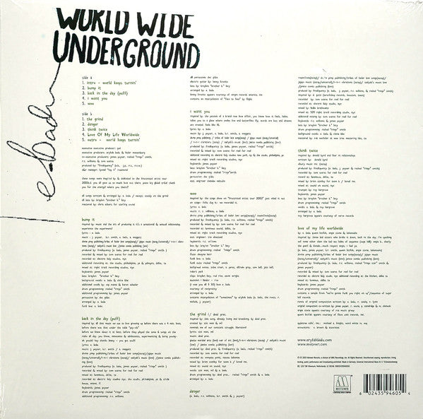 Erykah Badu – Worldwide Underground Vinyl LP Record
