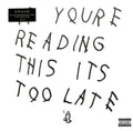 Drake - If You're Reading This It's Too Late 2x Vinyl LP Record
