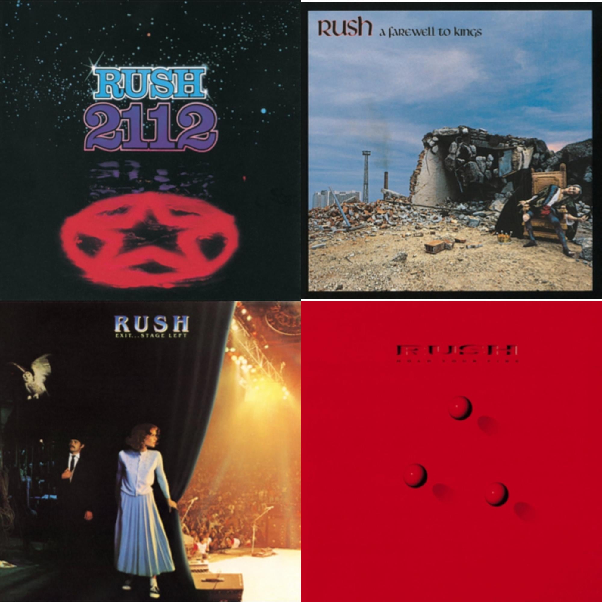 2112 (180G) & Farewell To Kings (180G) & Exit Stage Left (180G) & Hold Your Fire (180G)