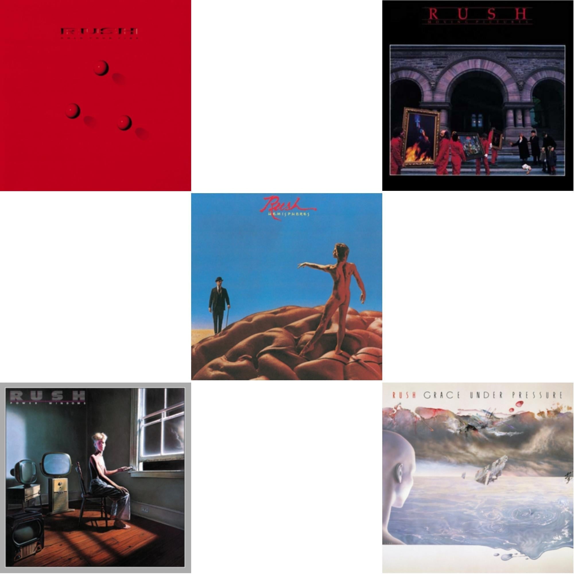 Hemispheres (180G) & Moving Pictures (180G LP Vinyl/Dl Card) & Grace Under Pressure (180G) & Power Windows (180G) & Hold Your Fire (180G)
