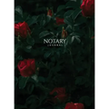 Notary Journal: Hardbound Public Record Book for Women, Logbook for Notarial Acts, 390 Entries, 8.5" x 11", Red Roses Cover - Hardcover