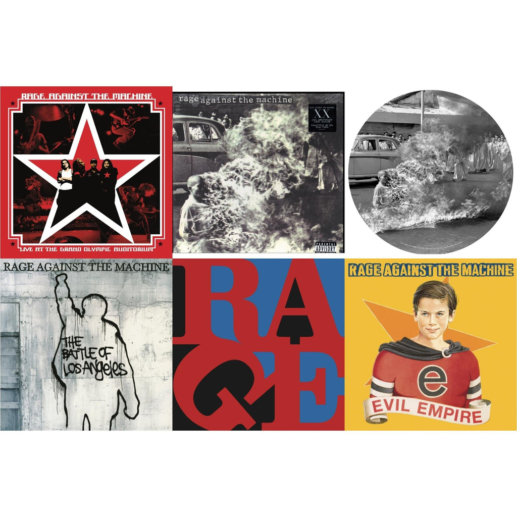 Rage Against The Machine - Live At The Grand Olympic Auditorium (2LP/180G Vinyl) & Renegades (180G LP Vinyl) & Battle Of Los Angeles (180G LP Vinyl) & Evil Empire (Pa) (180G) & Rage Against The Machine & Rage Against The Machine (X) (Picture Disc)