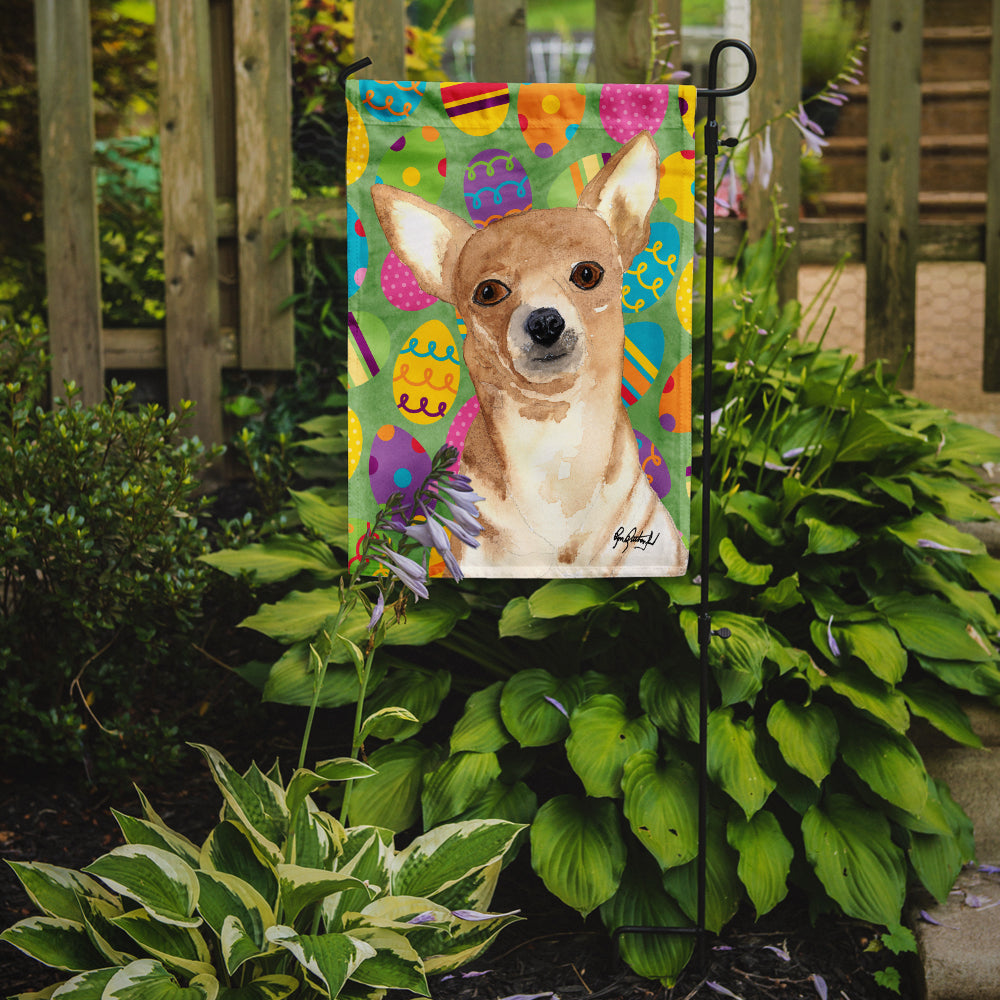 Chihuahua Easter Eggs Garden Flag Mailbox Decorative Yard Banner Outside Patio Artwork for Flower Beds, Garden Size, Multicolor