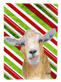 Goat Red Snowflakes Holiday Christmas  Garden Flag Mailbox Decorative Yard Banner Outside Patio Artwork for Flower Beds, Garden Size, Multicolor