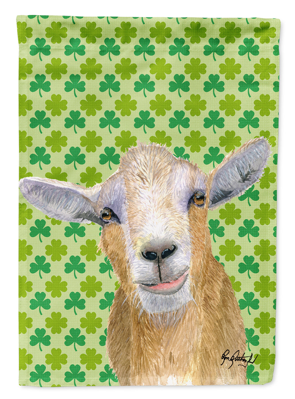 Goat St Patrick's Day Garden Flag Mailbox Decorative Yard Banner Outside Patio Artwork for Flower Beds, Garden Size, Multicolor