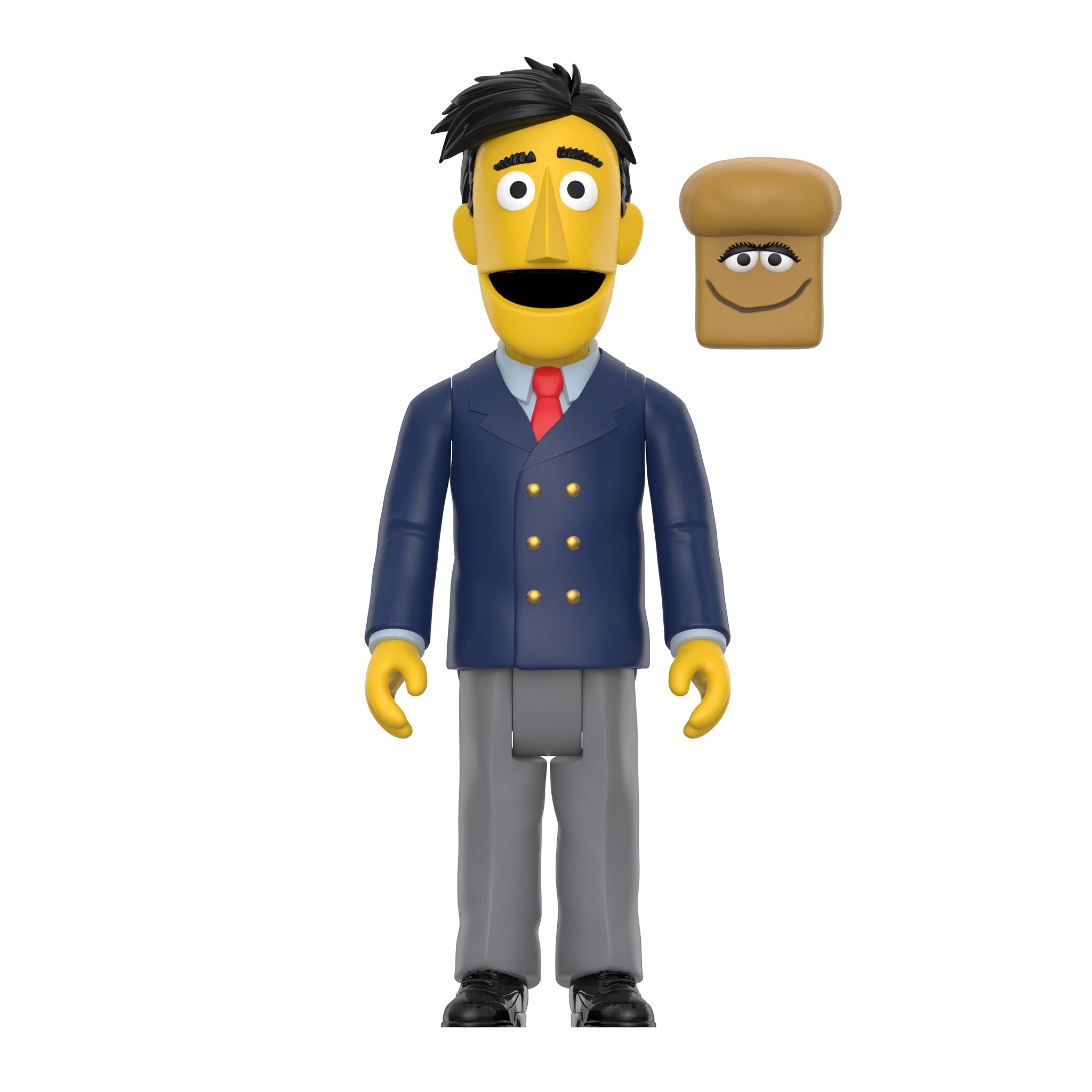 Super7 x SESAME STREET - GUY SMILEY (W/ BREAD) ReAction Figure