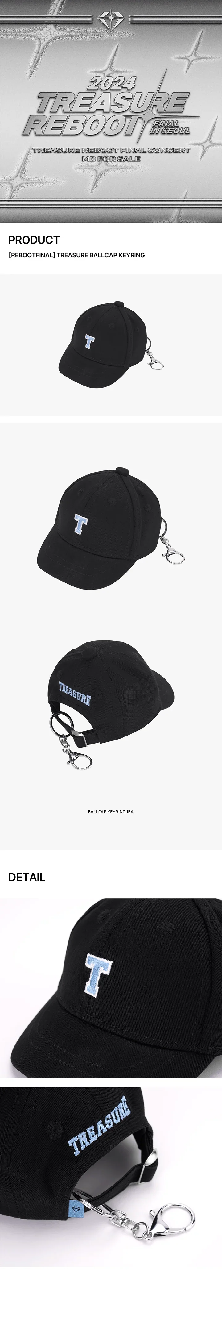 Treasure - Reboot Final In Seoul Official MD Ballcap Keyring