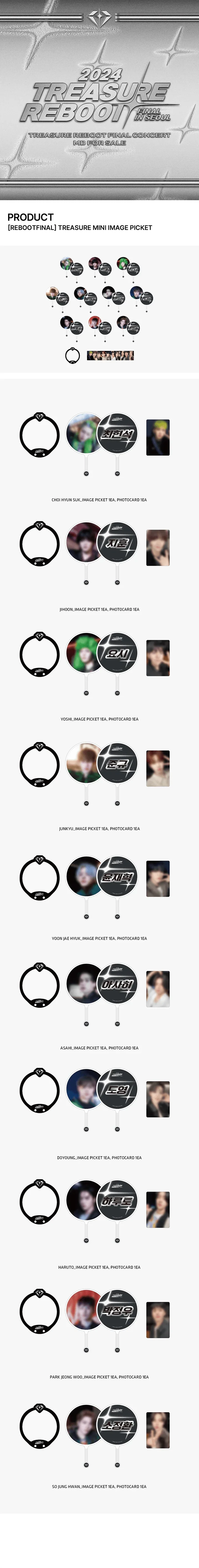 Treasure - Reboot Final In Seoul Official MD Mini Image Picket